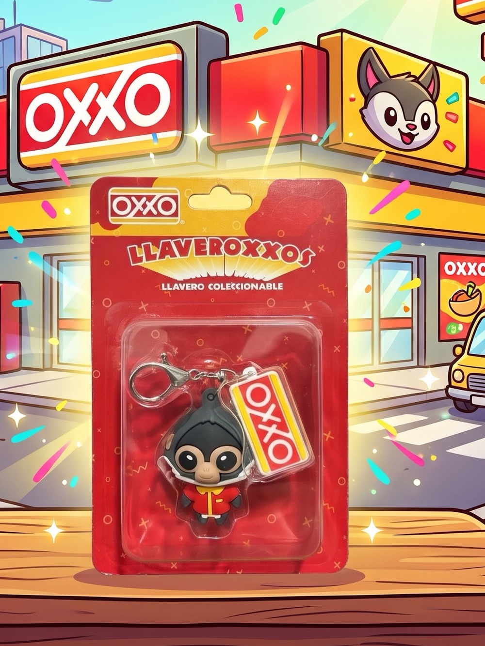 OXXO Limited Edition Keychain Spider Monkey - LlaverOXXOs Edicion Limitada Mono